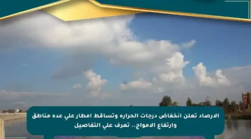 الأرصاد تعلن انخفاض درجات الحرارة وتساقط أمطار على عدة مناطق وارتفاع الأمواج.. تعرف على التفاصيل